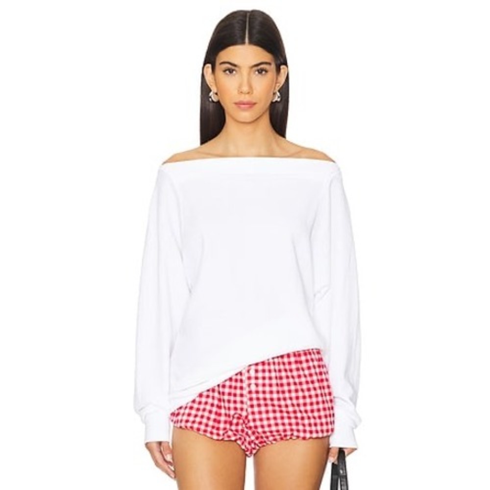 Free People We The Free Sammie Thermal Top in Optic White Size‎ Small